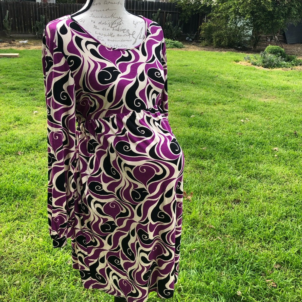 Motherhood pink maternity dress